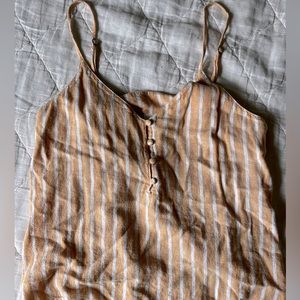 abound linen tank top